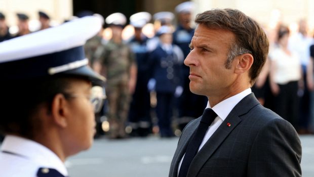 2024 08 12T101651Z 1609406412 RC2AE9AOY08Z RTRMADP 5 WW2 ANNIVERSARY MACRON 620x350.jpg